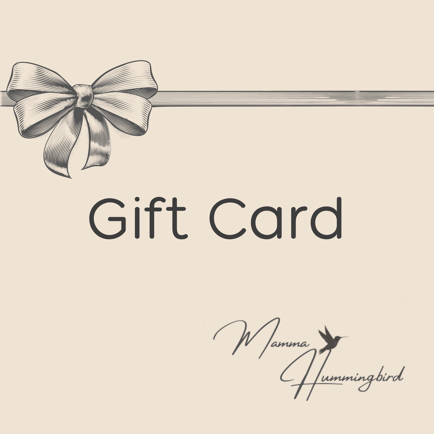 Mamma Hummingbird Gift Card
